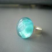 Aqua glass ring